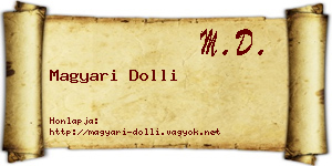 Magyari Dolli névjegykártya